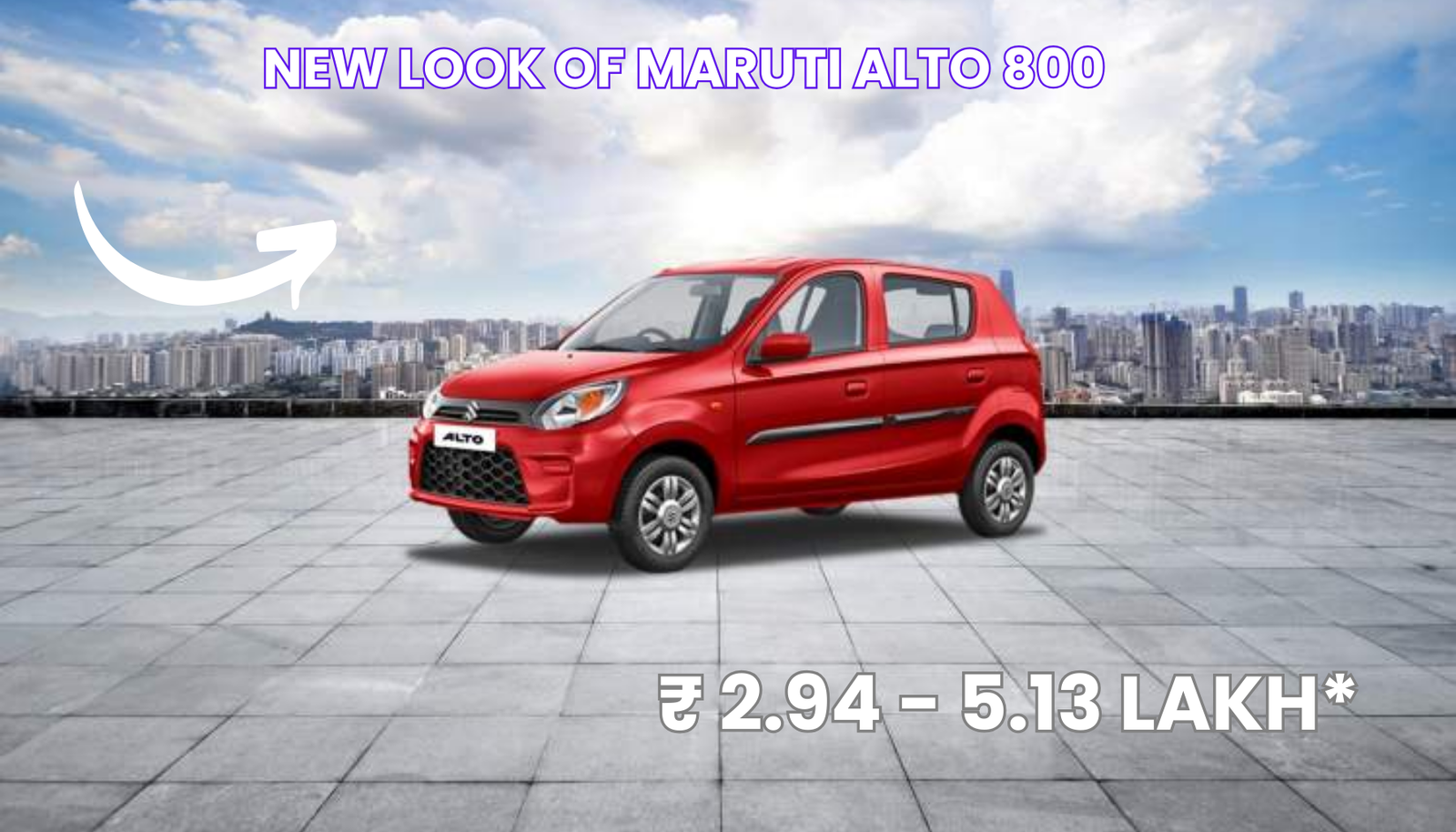 New Look of Maruti Alto 800