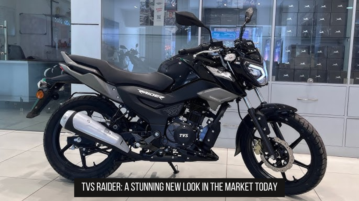 TVS Raider: A Stunning New Look in the Market Today