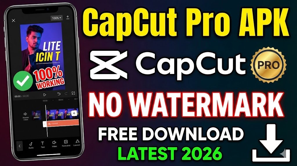 CapCut Pro APK: No Watermark Free Download (Latest 2026)